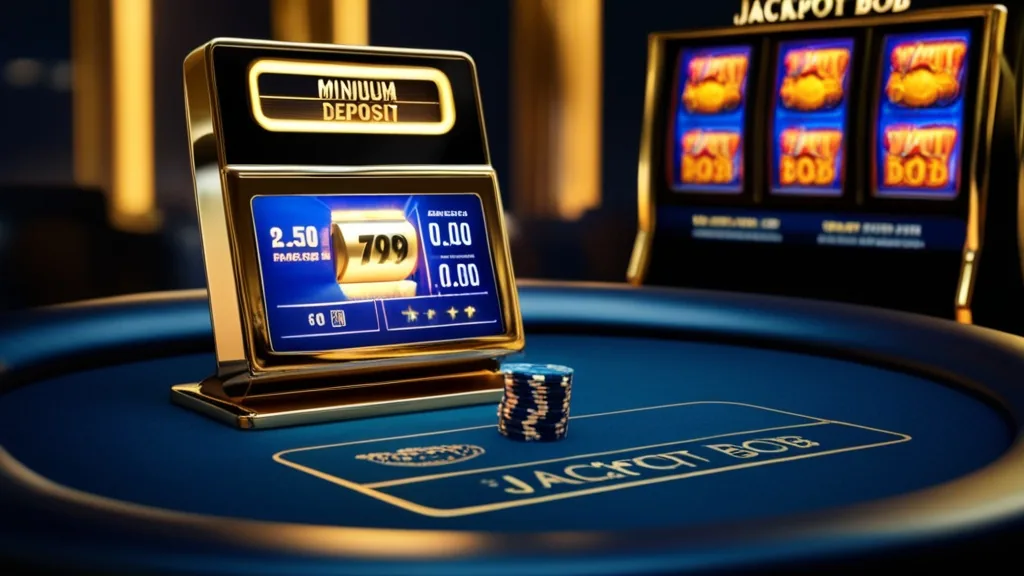 Petit budget de jeu et montant minimum de dépôt autour de Jackpot Bob