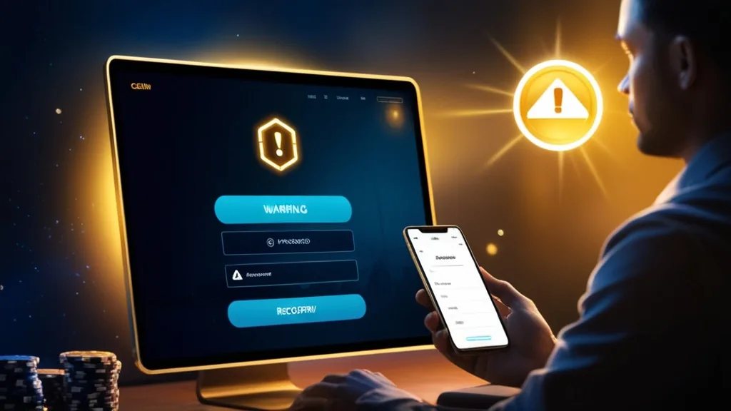 Message d’erreur de connexion et écran de récupération de compte