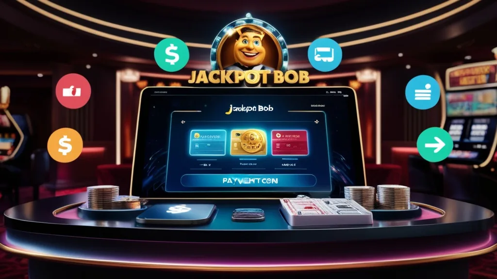 Comparatif visuel des moyens de paiement et de retrait autour de Jackpot Bob